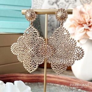 Park Lane Coralie Intricate Gold Statement Earrings | New